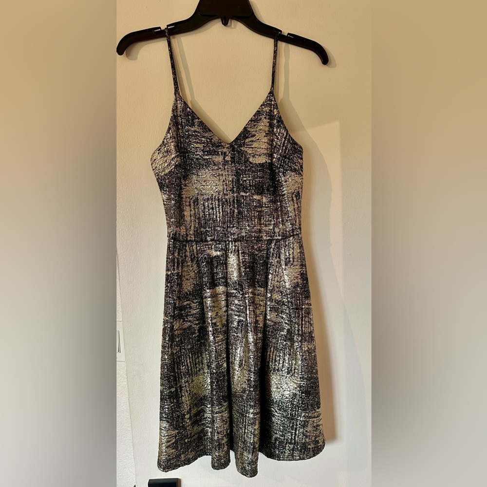 Elegant Black and Gold Women's Dress